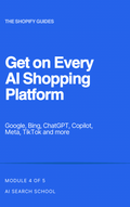 Get Your Shopify Store on Every AI Platform - Module 4 of 5 - 25 page PDF - AI Search School